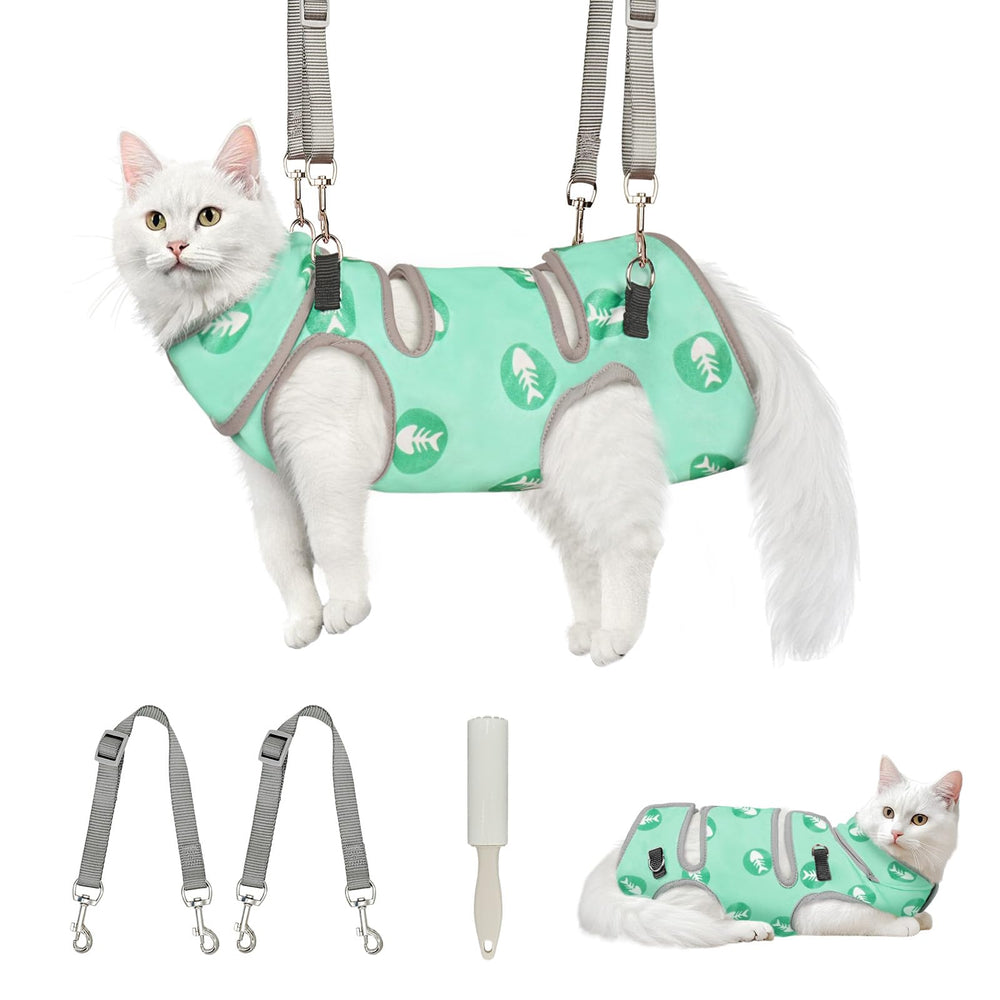 Supet hamaca para gato facilita recorte de uñas con soporte suave y calmante.