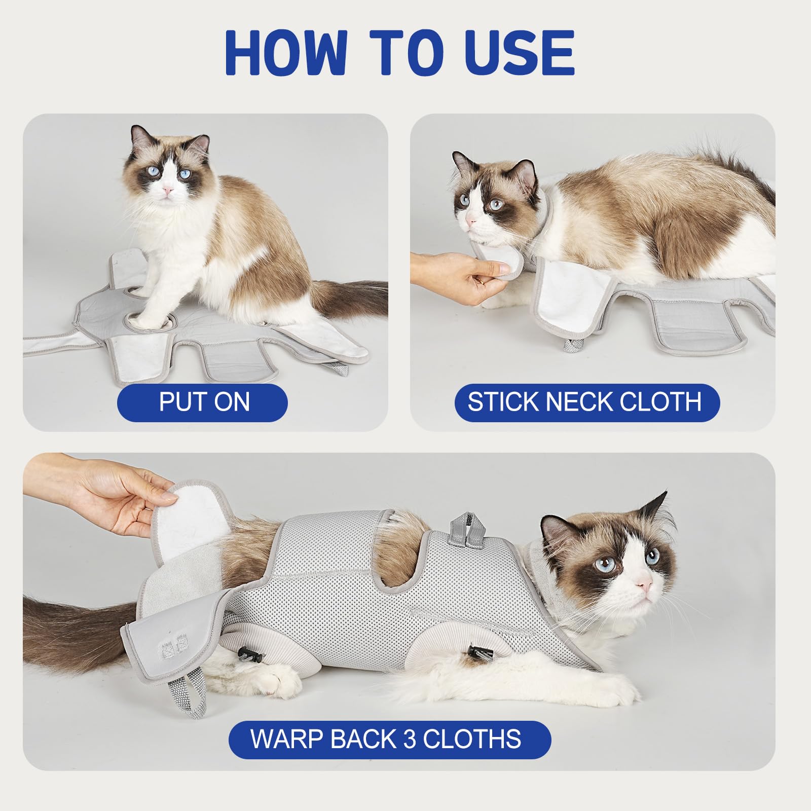 Supet hamaca-gato guia-tamano: elige la talla adecuada para mayor seguridad.