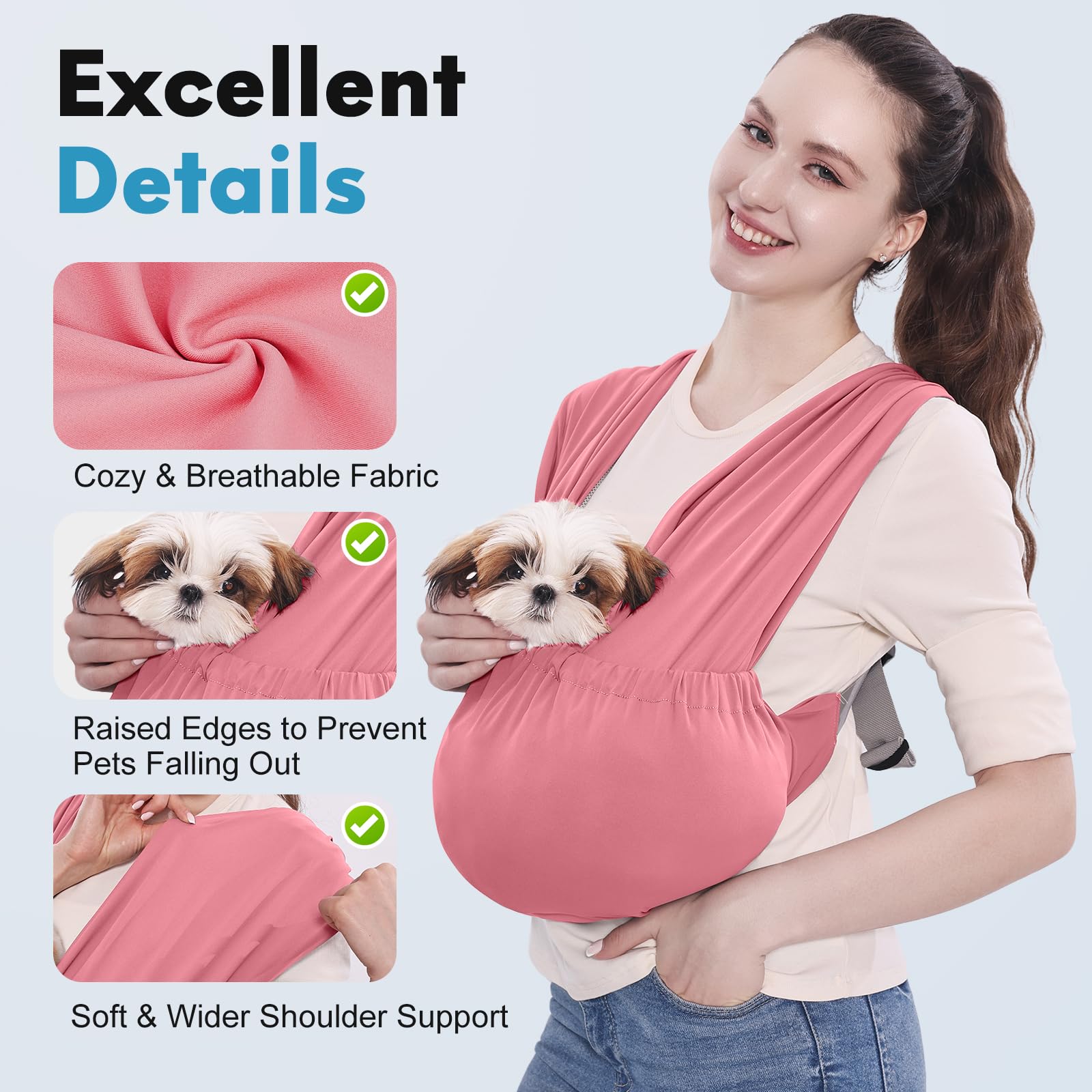 Supet sling cercanía y calma en salidas con mascota.