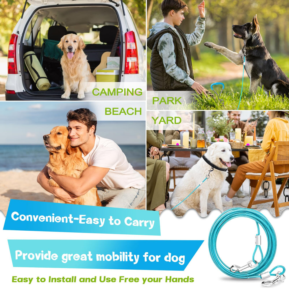 Supet uso en exteriores para perros medianos y grandes, ideal para camping.