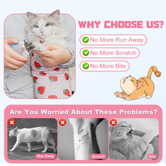 Supet wrap ajuste suave que se adapta al cuerpo del gato para mayor comodidad