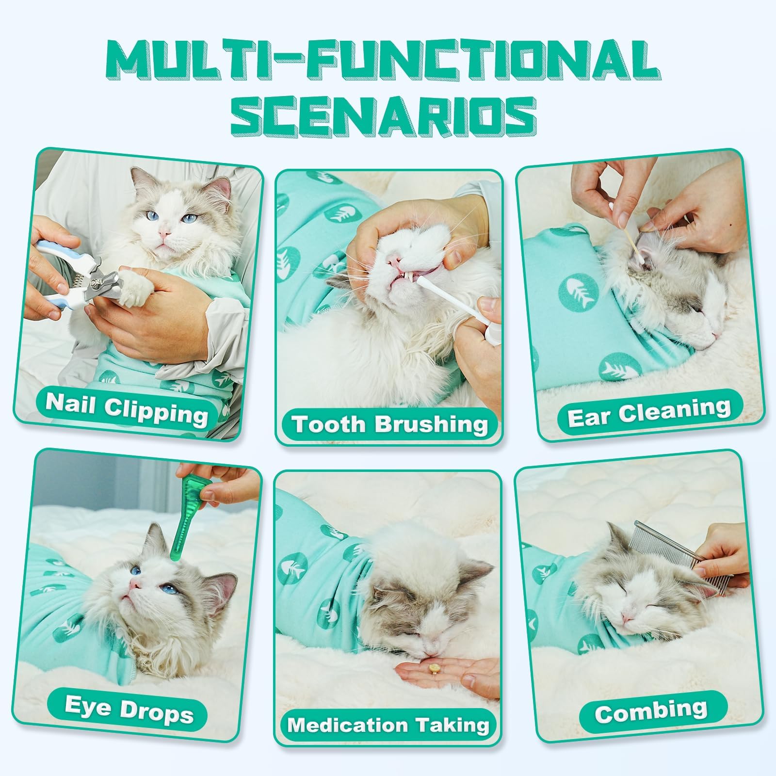 Supet facilita aplicaciones rápidas y tranquilas durante el cuidado felino.