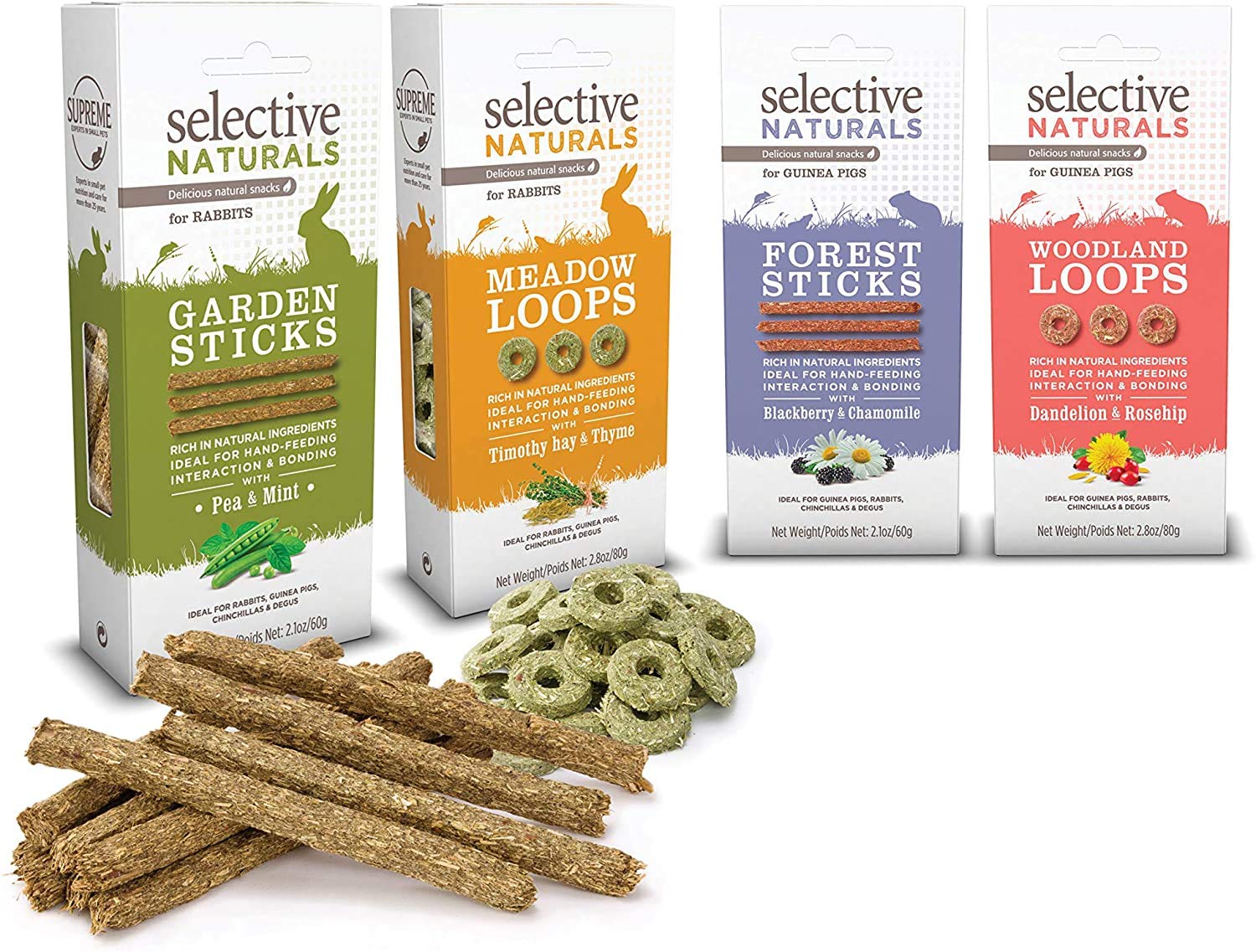 SupremePetfoods Palitos Forestales naturales 3-pack, presentación en envase, perfecto para compartir entre mascotas.