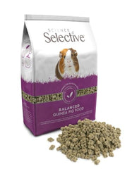Cuenco de alimento Supreme Petfoods Science Selective para cobayas, porciones adecuadas.