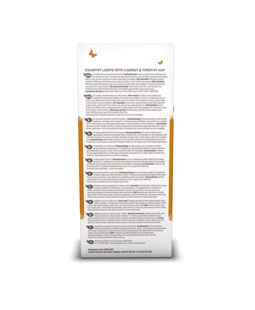 Selective Naturals Country Loops conejo comiendo, ideal para interacción y bonding.
