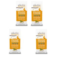 Supreme Meadow Loops, empaque de 4, snack rico en fibra para conejos
