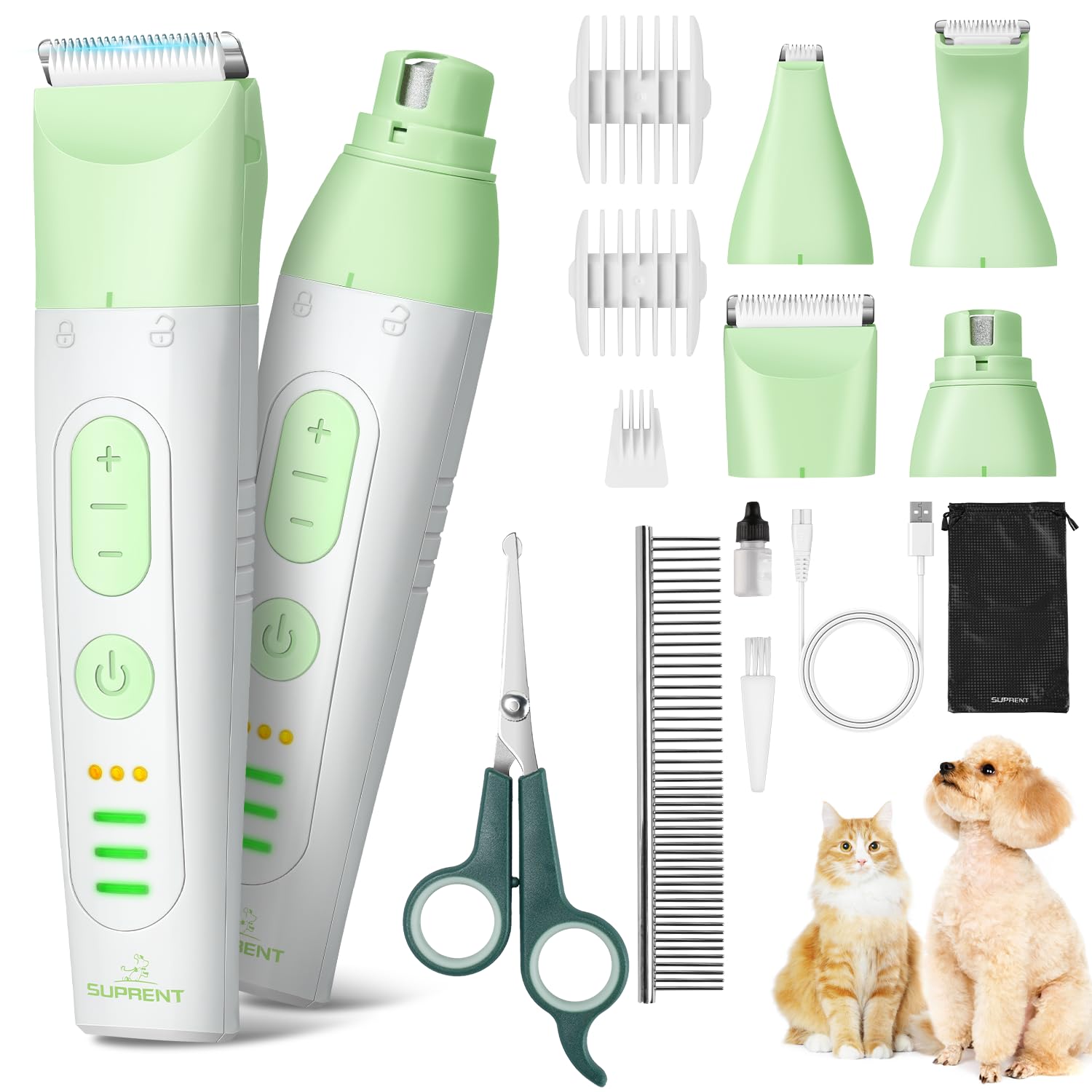 SUPRENT kit grooming perro cuatro en uno completo para uso en casa