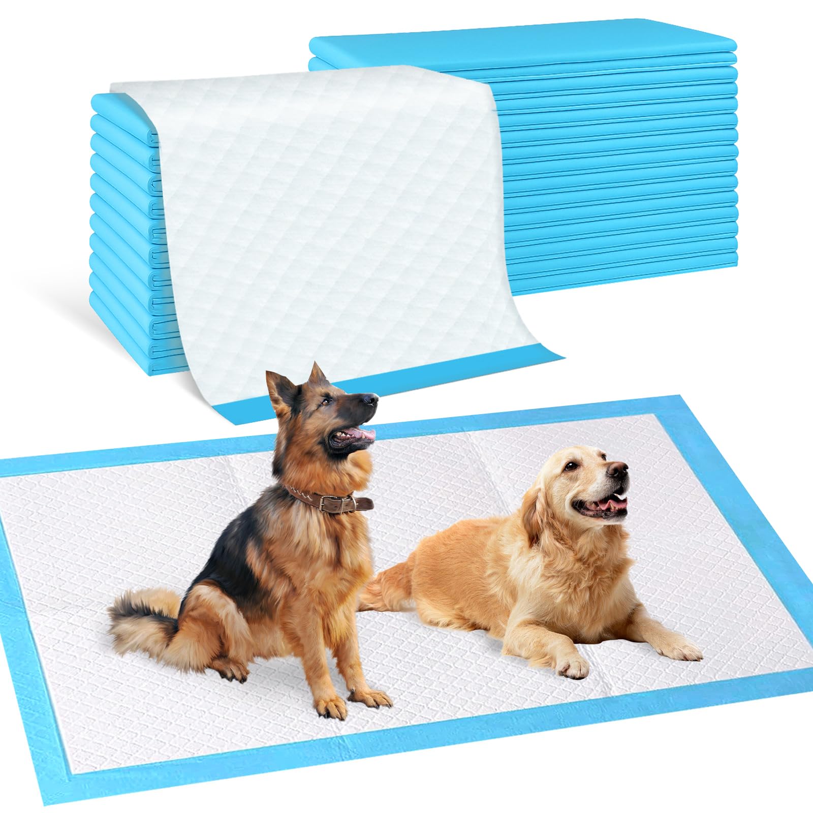 Almohadillas SUPRONLOVE extragrandes 36x51 en azul para mayor cobertura.