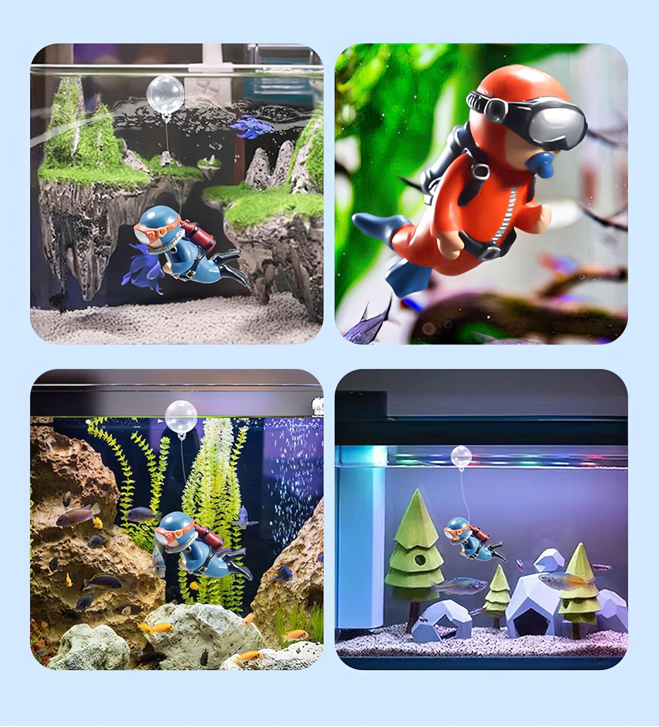 Decoración SUPTEC para acuario, compatible con agua dulce y salada.