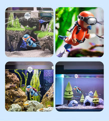 Decoración SUPTEC para acuario, compatible con agua dulce y salada.