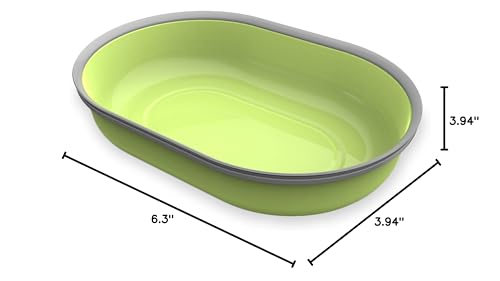 Uso diario del cuenco verde SureFeed en casa.