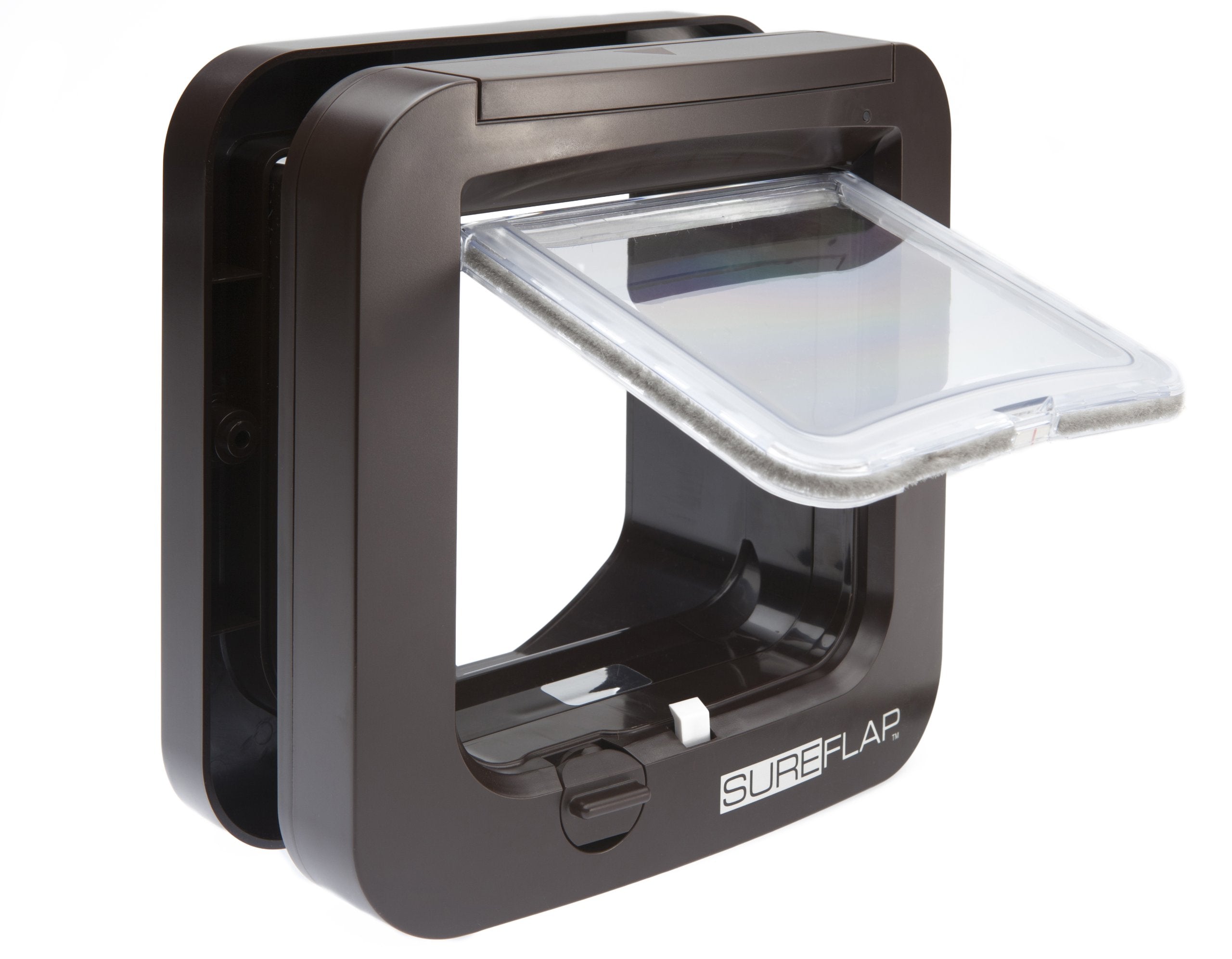 SureFlap apertura de puerta: 4 3/4 pulgadas de alto por 5 5/8 pulgadas de ancho