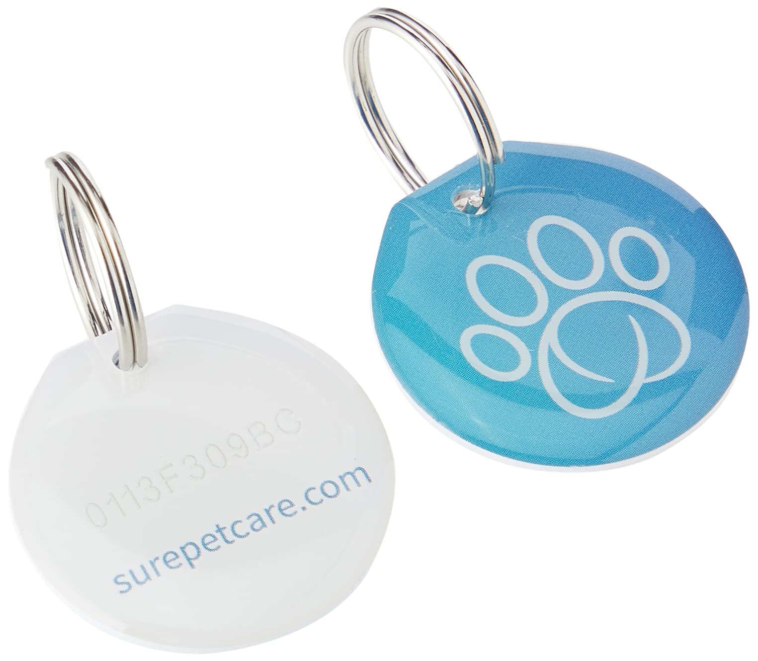 Etiqueta RFID de collar SureFlap, diámetro 1 pulgada, diseño compacto.