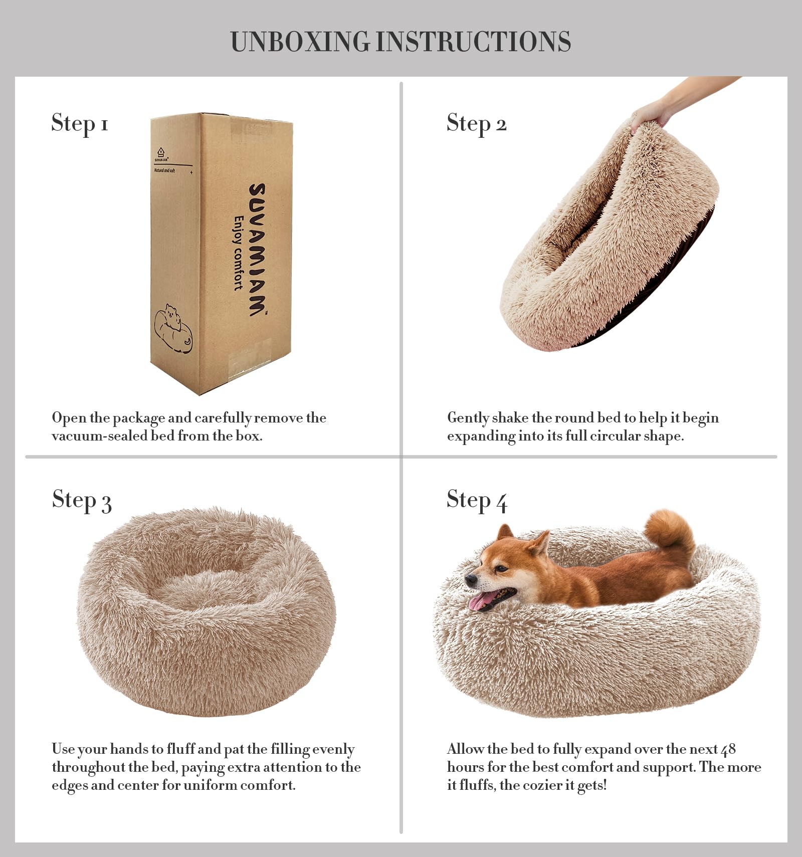Uso interior SUVAMJAM, ideal para perros y gatos en casa.