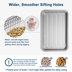 Caja Suzzipaws XL con tapa y bordes altos mantiene la limpieza en casa.