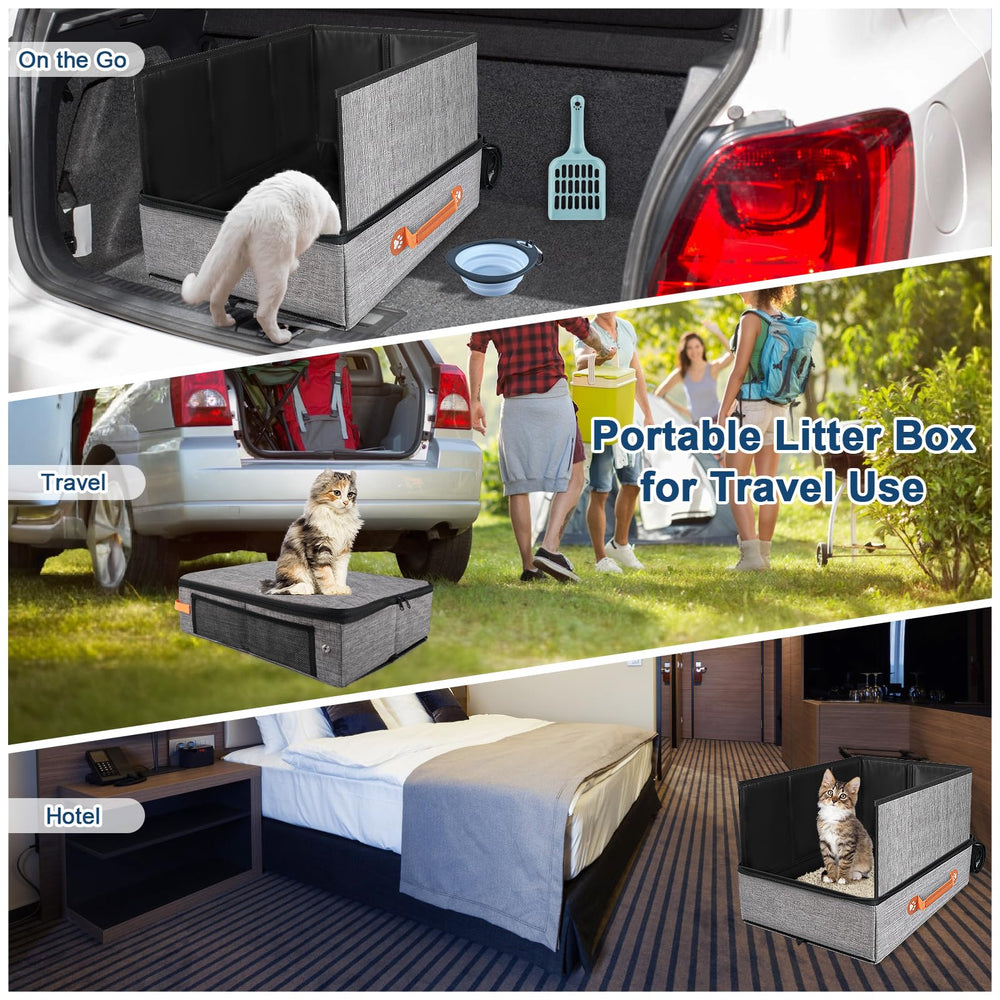 suzzipaws caja resistente al agua para viajes y hoteles
