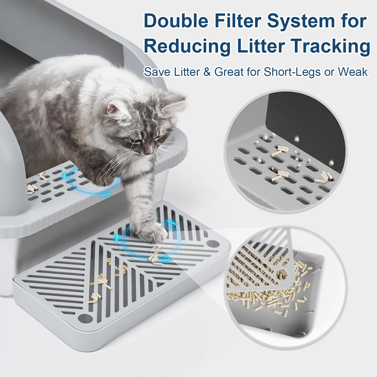 Suzzipaws: superficie antiolor facilita limpieza y mantiene ambiente fresco.