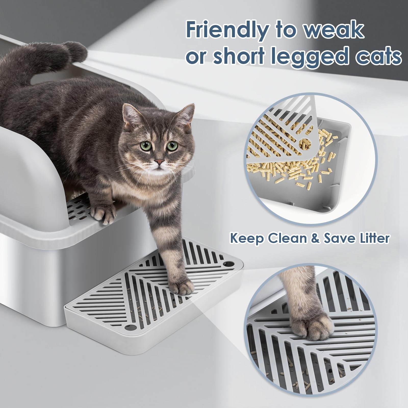 Superficie lisa SUZZIPAWS en acero inoxidable facilita la limpieza.