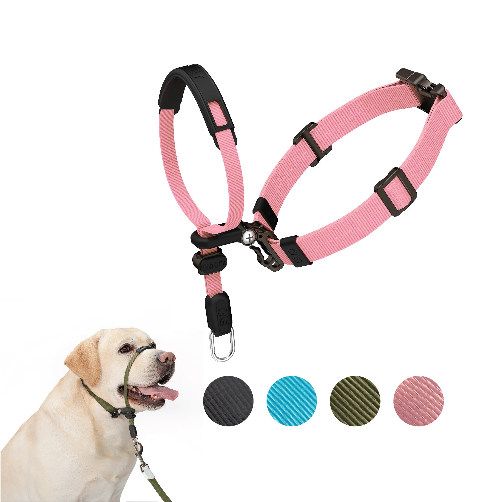SVD.PET collar de cabeza anti-tirones, vista principal para paseos más controlados
