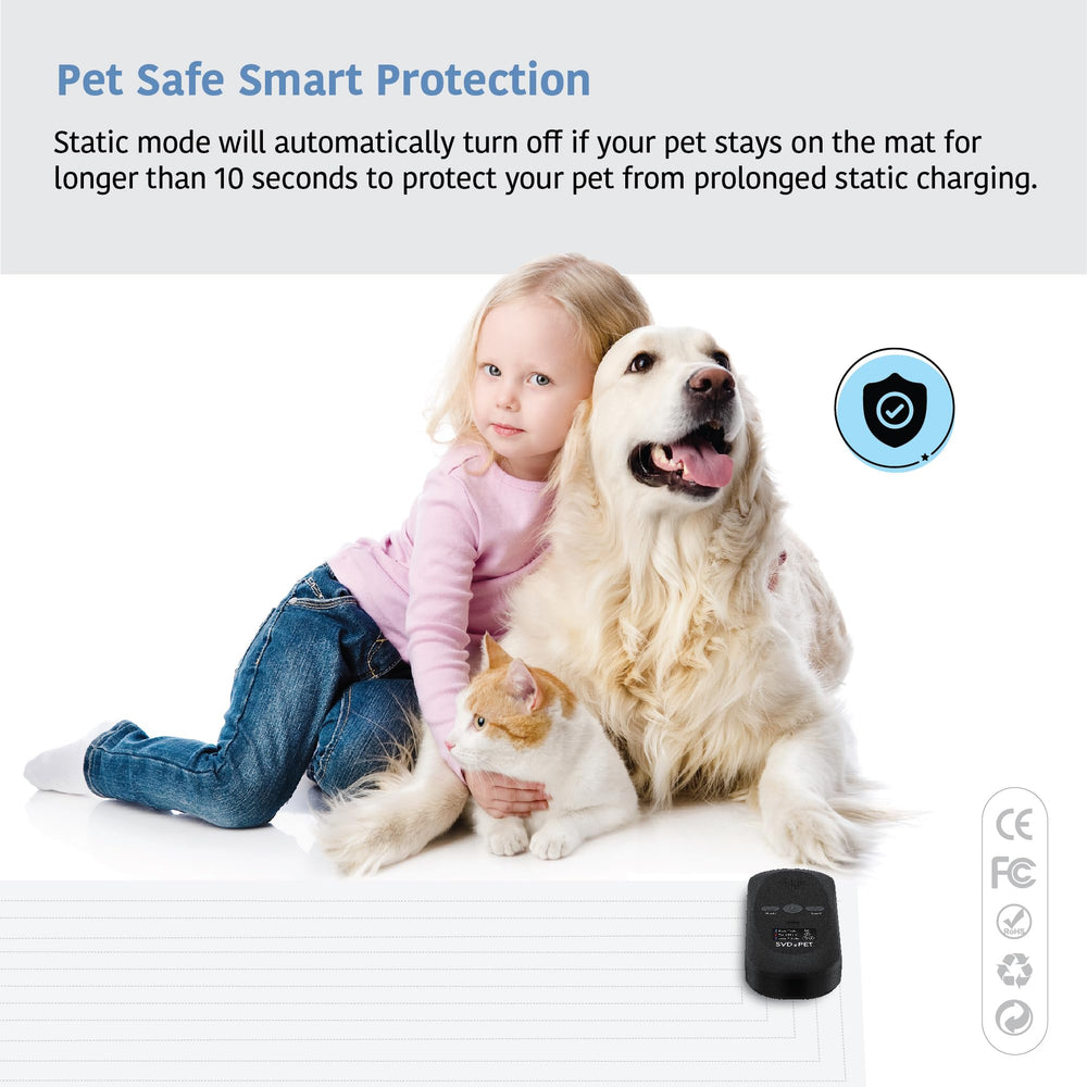 Uso en interiores seguro para mascotas con protección inteligente.