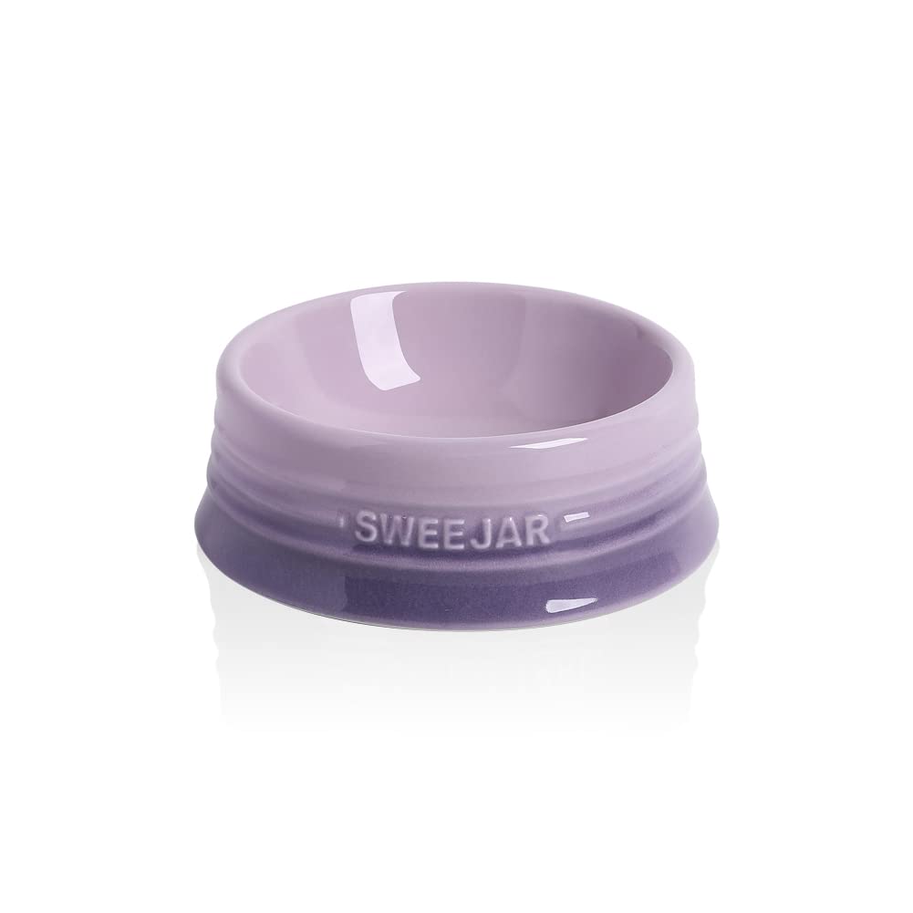 Sweejar cuenco gradiente morado para perro, 8 oz, ideal para comida o agua