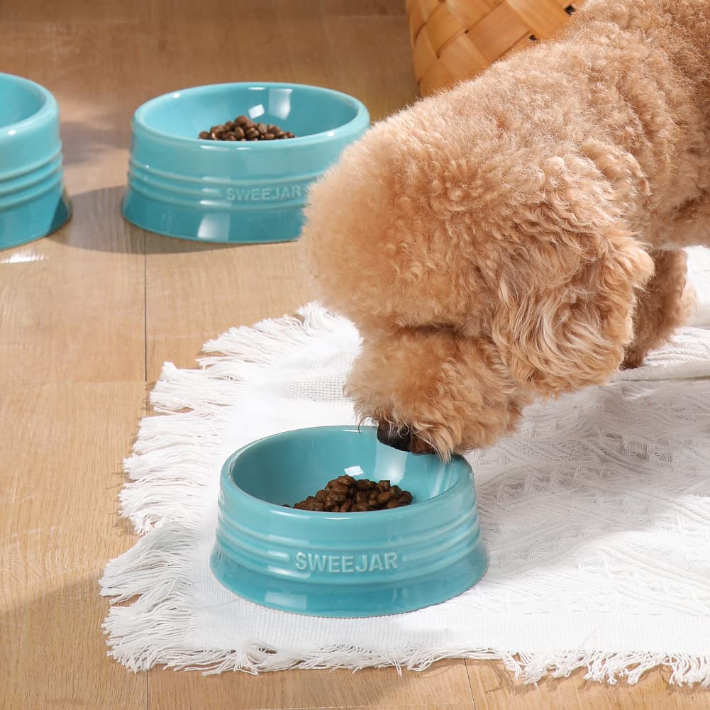 Sweejar tazón cerámico antideslizante mantiene estable la comida del perro o gato