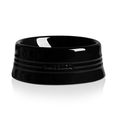 SWEEJAR tazón cerámico gradiente negro para perros con estilo