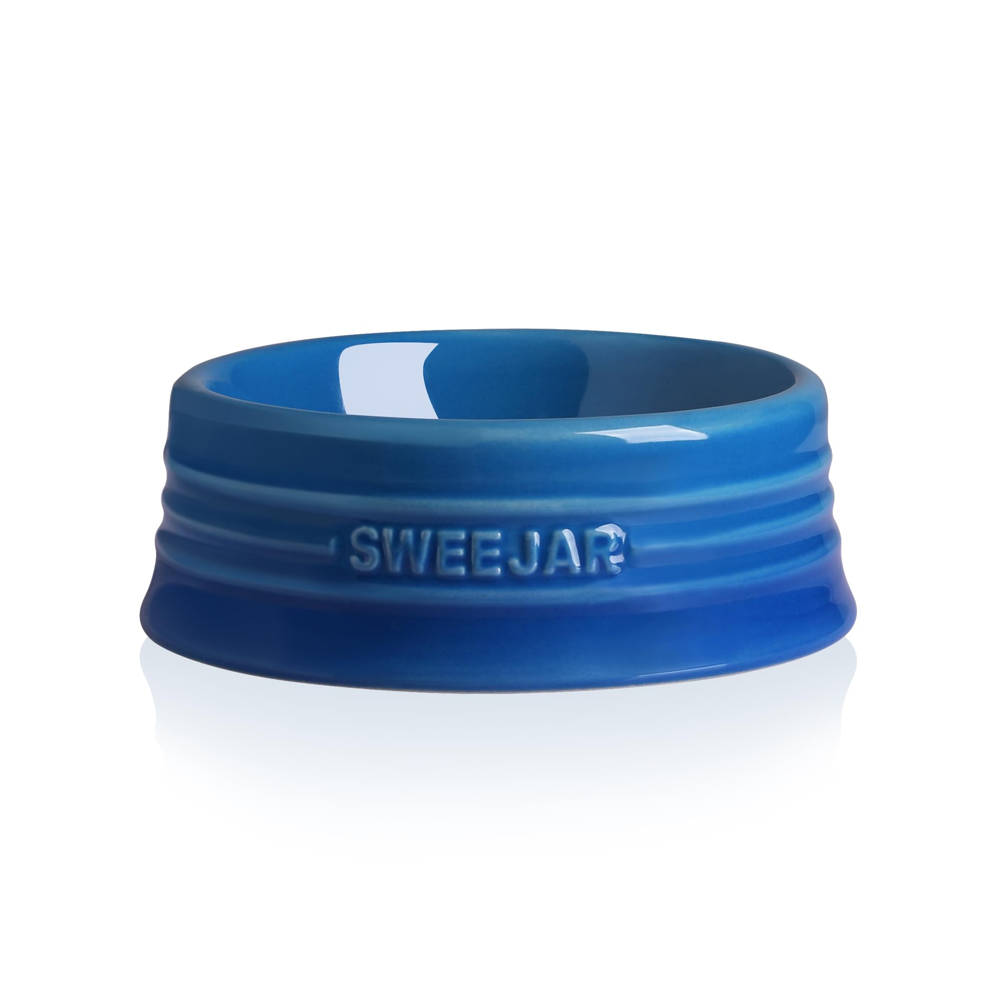 Tazón para perros Sweejar gradiente azul marino estable y fácil de usar.