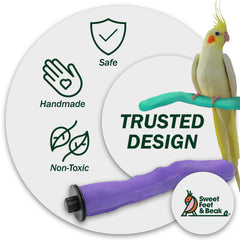 Sweet Feet y Beak capuchón de seguridad para montaje seguro en jaula