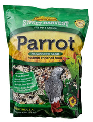 Sweet Harvest mezcla de semillas para loros en empaque compacto, lista para uso diario.