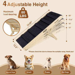 Rampa plegable SweetBin para cama, guardado compacto y fácil de transportar