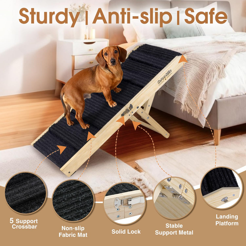 Superficie antideslizante SweetBin, rampa para perros con tracción segura