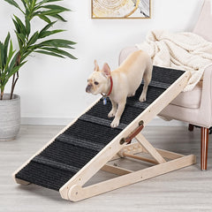 SweetBin rampa para perros cama plegable: facilidad para subir a la cama con seguridad.