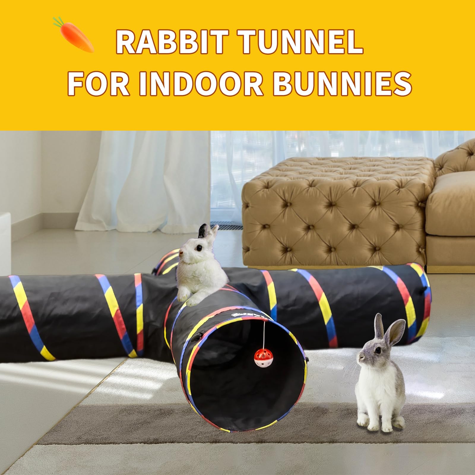 SweetBin tunel gato negro para uso en interior.