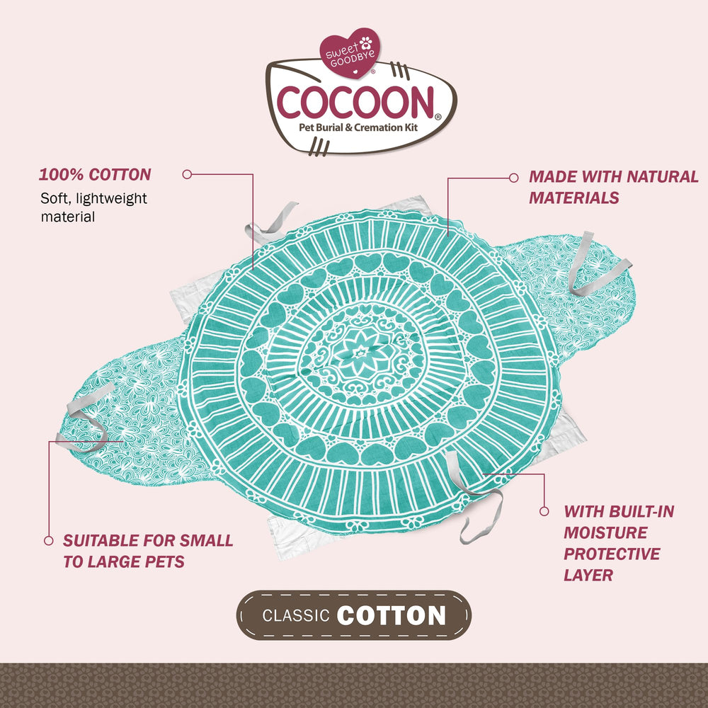 Sweet Goodbye Cocoon cofín ecológico para una despedida sobria y digna.