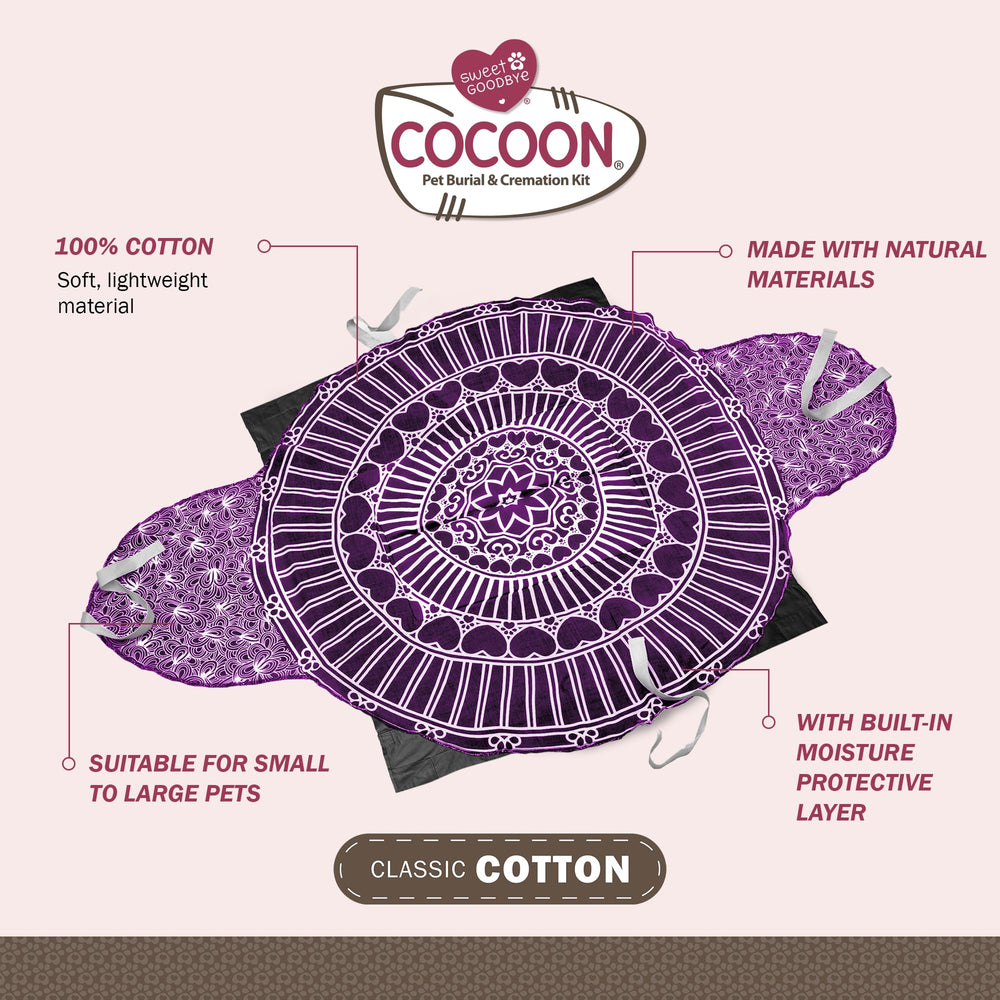 Sweet Goodbye Cocoon - tejido de algodón natural para reposo cómodo.