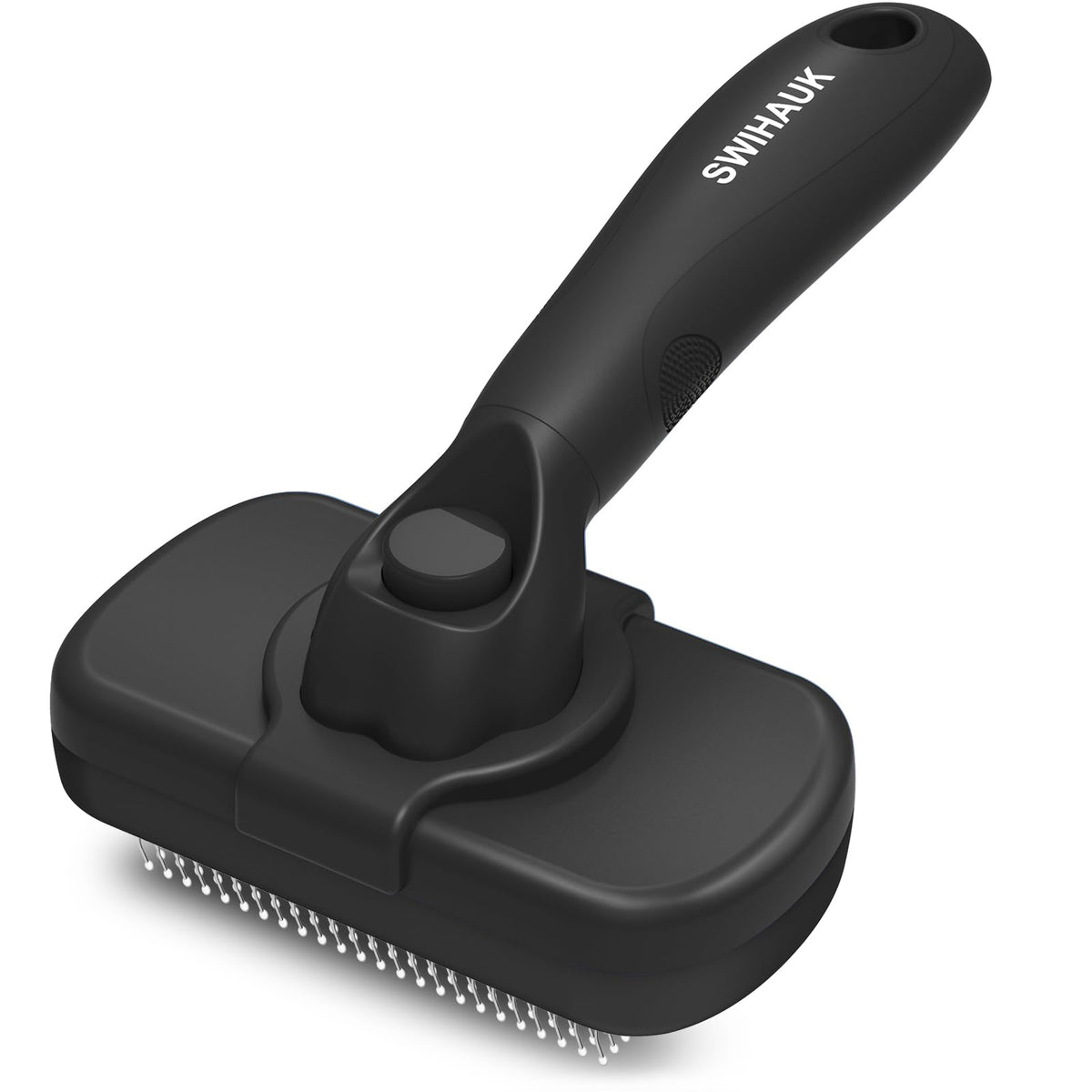 Swihauk cepillo deslanador con auto limpieza para perros y gatos, reduce pelos sueltos.