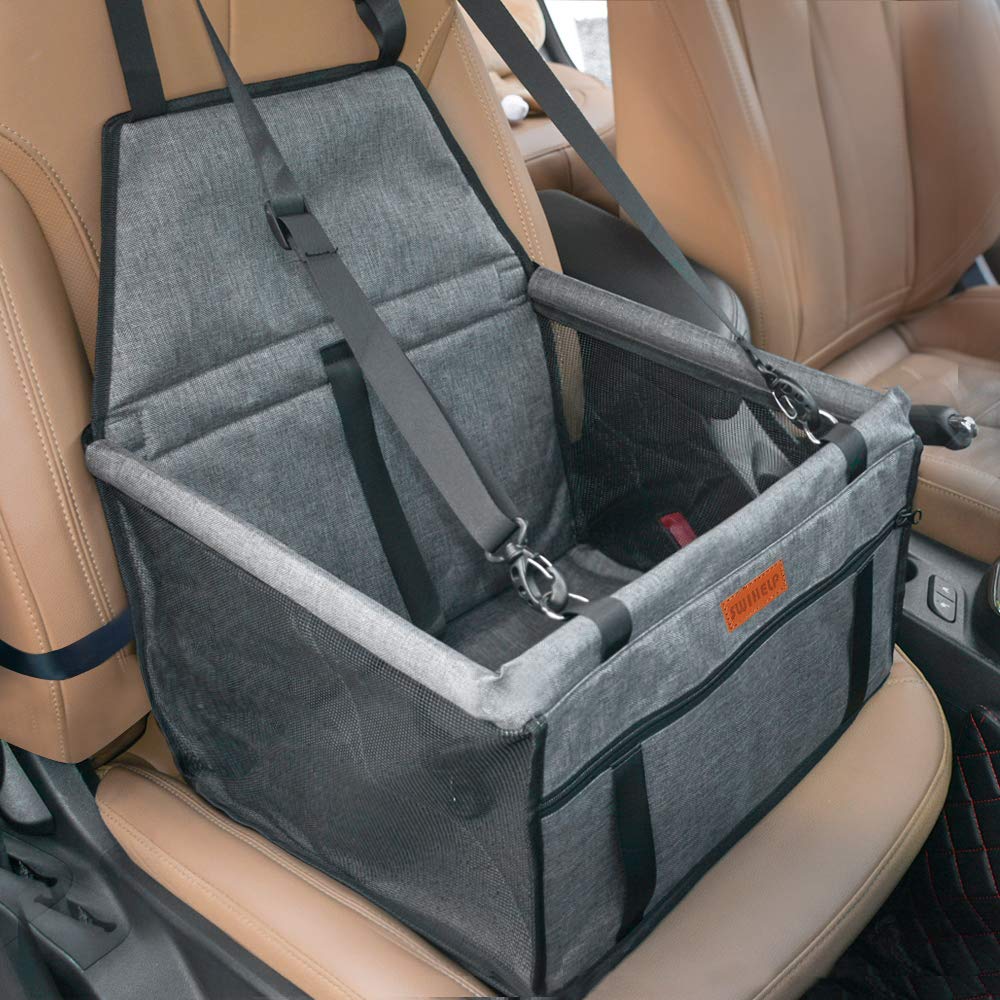 SWIHELP asiento de coche para perros, enfoque frontal para viajes cómodos