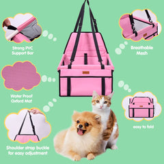 SWIHELP: gran bolsillo frontal para guardar comida o juguetes de tu mascota durante el viaje.