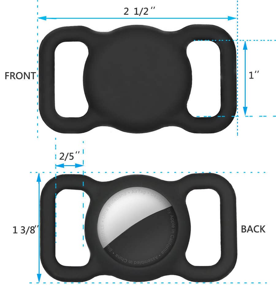 SWINCHO funda AirTag para collar, acabado discreto que combina con correas.