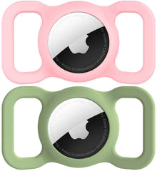 SWINCHO funda AirTag para collar rosa, ligera y útil para localizar a tu mascota.