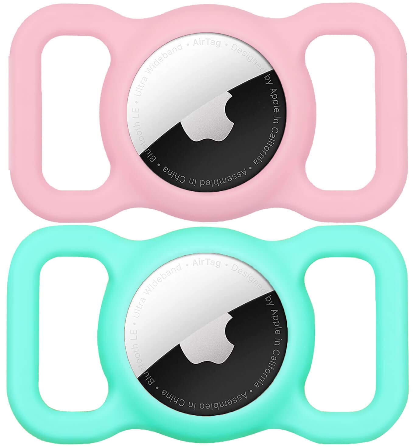 Swincho funda AirTag para collar, silicona duradera y cómoda.
