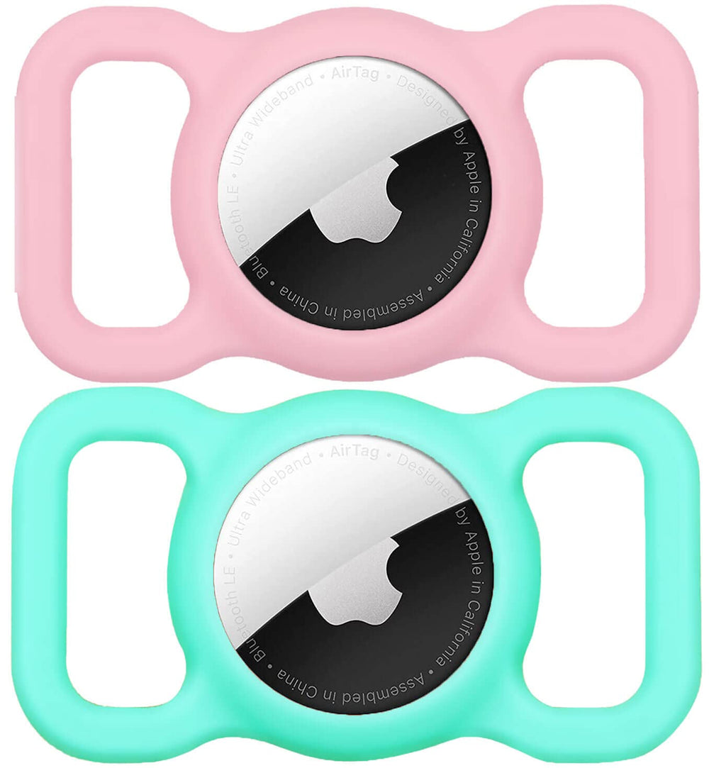 Swincho funda AirTag para collar, silicona duradera y cómoda.