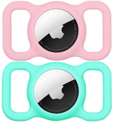 Swincho funda AirTag para collar, silicona duradera y cómoda.