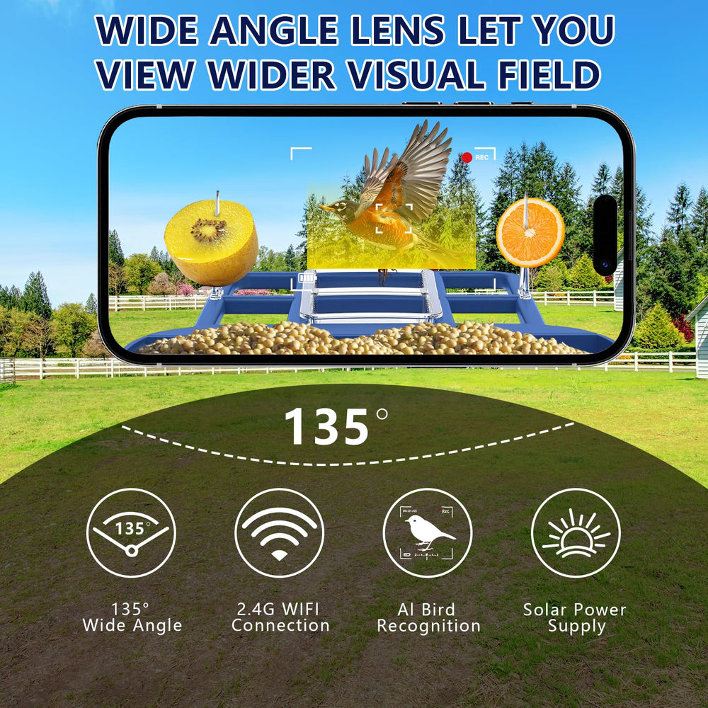 Swingers alimentador de aves con almacenamiento en la nube para guardar clips