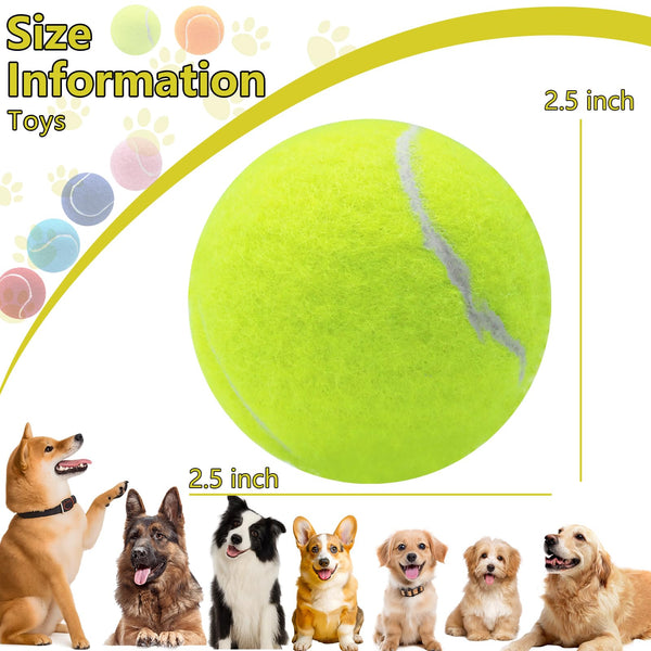 Pelotas de tenis Swingers de 2.5 pulgadas para morder y entrenar.