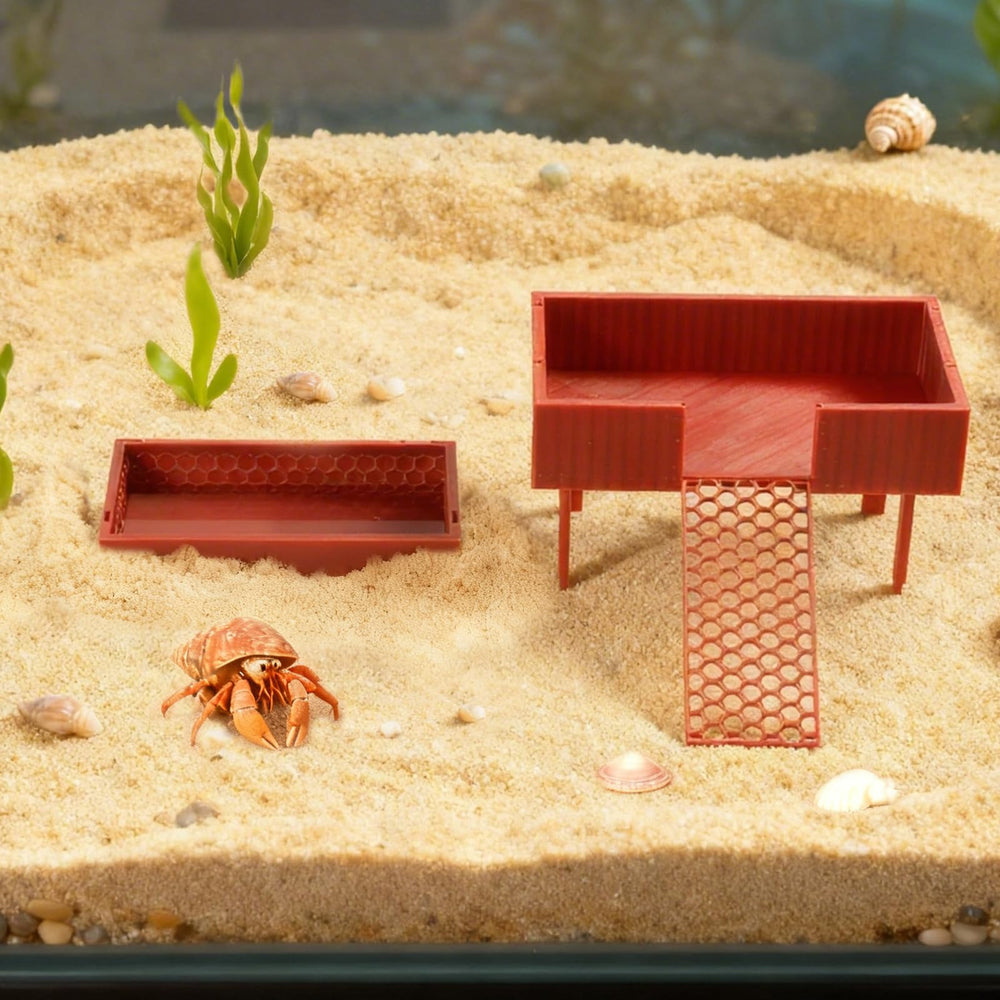 Swirge puertas-ajuste habitat cangrejo eremita, configuración flexible para tu tanque.