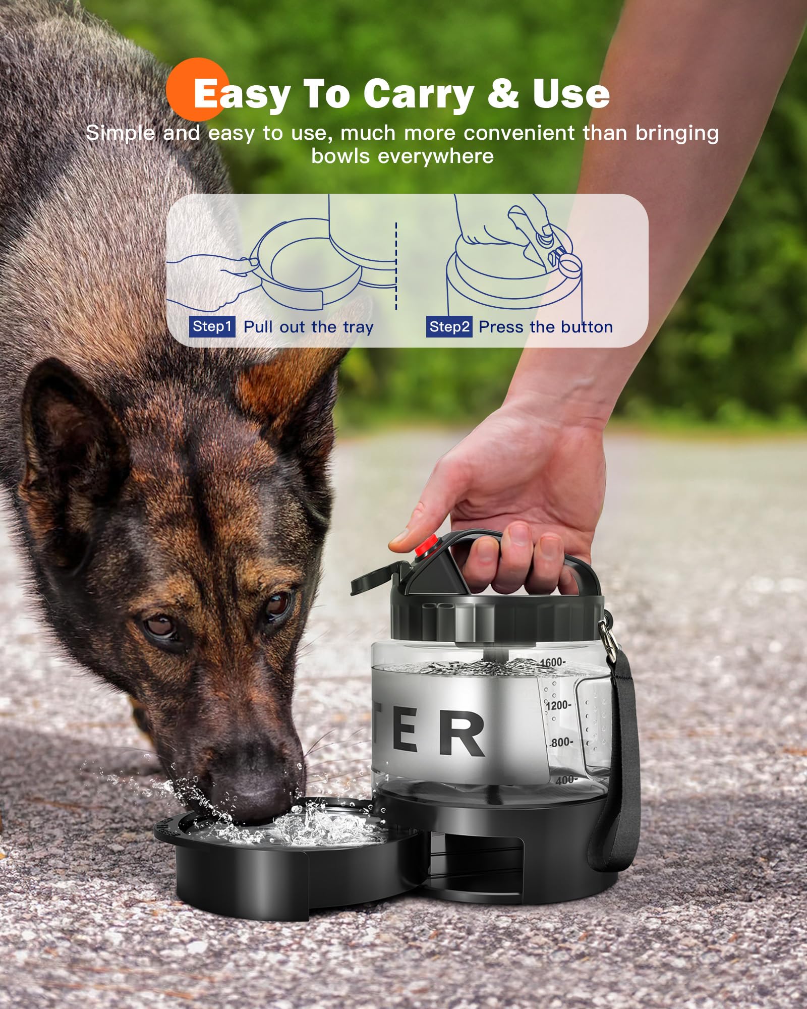 SWSun cuenco-desplegable-para-perro: cuenco cómodo para beber durante el viaje.