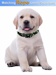 Collar SXboxing verde extraterrestre con patrón adorable.