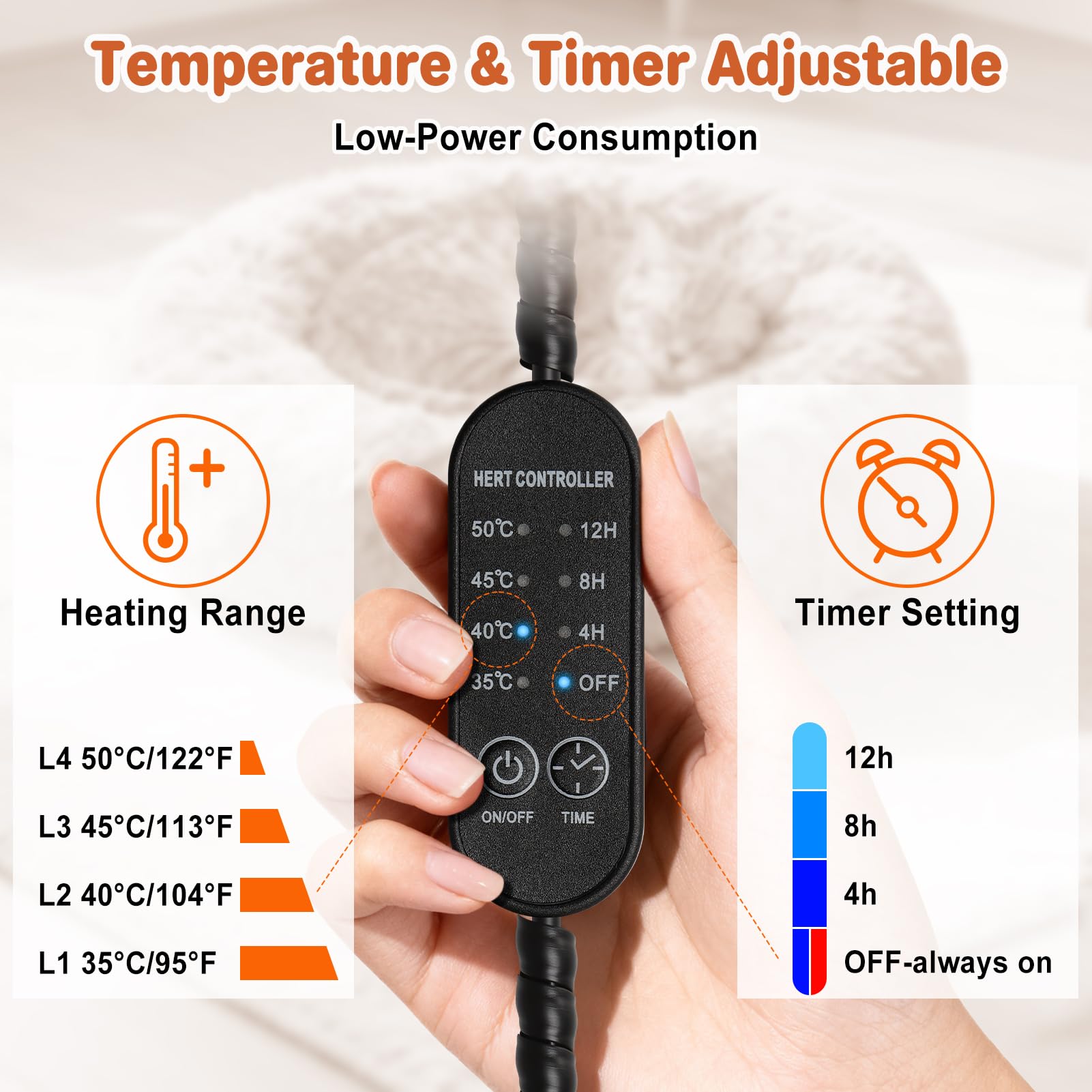 Control de temperatura LED de SXBSXB facilita ajustar el calor